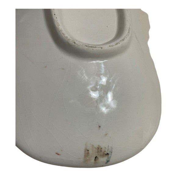 ND Exclusive Snowman Red Scarf Design Serving Plate Tray See Crazing READ - Picture 7 of 12